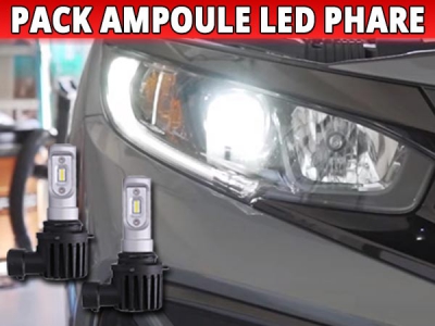 Pack led phare croisement route pour Honda Civic 10