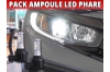 Pack led phare croisement route pour Honda Civic 10