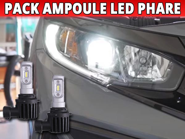Pack Ampoules LED Phare Homologuées pour Citroën C4 Picasso I