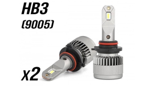 Pack 2 Mini Ampoules led phare haute puissance HB3 9005 Ventilées sans erreur ODB