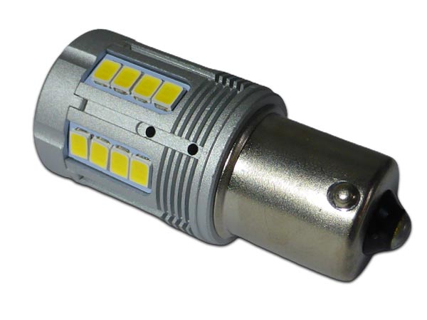 AMPOULE SPECIALE A LED P21W 10-30V BLANC
