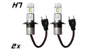 Pack 2 Mini Ampoules led phare haute puissance H7 Homologation E9