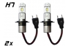 Pack 2 Mini Ampoules led phare haute puissance H7 Homologation E9