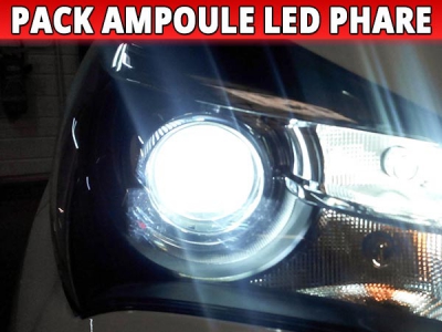 Pack Ampoules Led Phares HIR2 9012 Homologuées pour Toyota Yaris 3