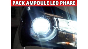 Pack Ampoules HIR2 9012 Led Phares Homologuées E9 pour Toyota Yaris 3