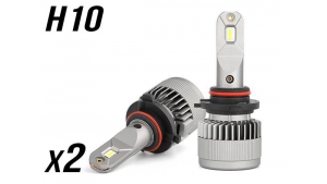 Pack 2 Mini Ampoules led phare haute puissance H10 Ventilées sans erreur ODB