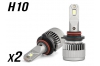 Pack 2 Mini Ampoules led phare haute puissance H10 Ventilées sans erreur ODB homologuee e9