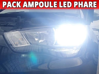 Pack Ampoules LED Feux de Croisement pour Audi A1 - Homologation E9