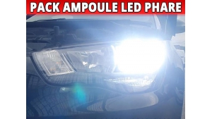 Pack Ampoules LED Feux de Croisement pour Audi A1 - Homologation E9