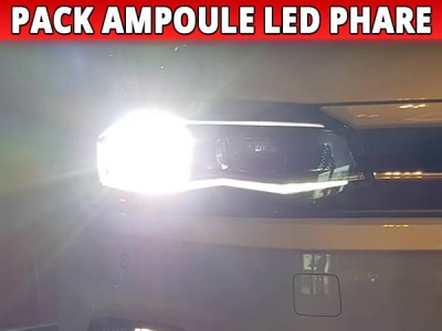 Pack 2 Ampoules LED Phare Homologation E9 pour Volkswagen Polo VI (AW1/BZ1)