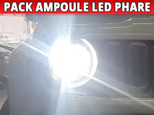 Pack 2 ampoules phares à LED H4 double intensité Mitsubishi Pagero 3