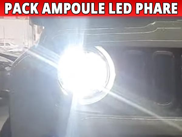 Pack 2 ampoules phares à LED H4 double intensité pour Seat Mii