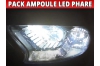 Pack led phare croisement route pourFord Ranger III ph3 (2018-20)