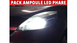 Pack Ampoules LED Phares pour Renault Scenic 3 - Homologation E9