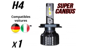 Ampoule led phare Haute puissance H4 - Homologuées E9 - Sans Erreur ODB