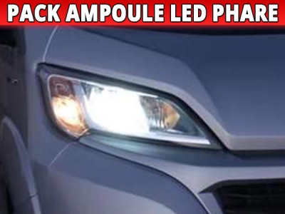 Pack Ampoules LED Phares Fiat Ducato 3 Phase 2 - Homologation E9