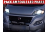 Pack Ampoules LED Phares Fiat Ducato 3 Phase 2 - Homologation E9