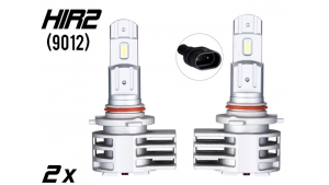 Pack 2 Mini Ampoules led HIR2 9012 Haute puissance - Homologation E9