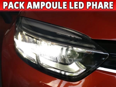 Pack led phare croisement route pour Renault Captur