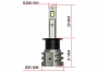 Mini Ampoule led phare antibrouillard H1 homologuee