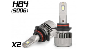 Pack 2 Mini Ampoules led phare haute puissance HB4 9006 Ventilées sans erreur ODB