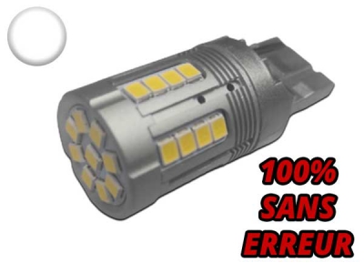 Ampoule Led W21W T20 7440 - 26x3020 - Ultra Puissante - Blanc 6000K CANBUS