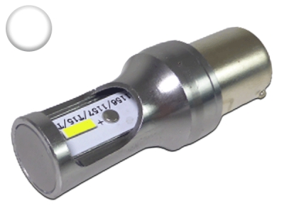 Ampoule Led P21W / BA15S - 2 leds CSP - Blanc 6000K