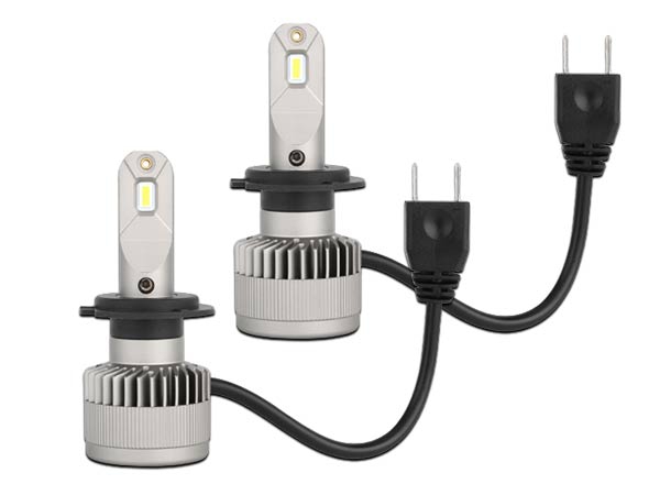 Pack 2 Ampoules led phare ventilées HIR2 9012 Antierreur ODB 6000K E9