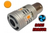 Ampoule Led PY21W / BAU15S 24 SMD 3030 Ventilée- Orange - CANBUS