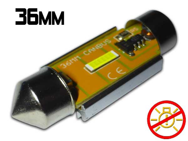 Ampoule navette 36 mm C5W C10W 16 leds 4014SMD anti-erreur ODB
