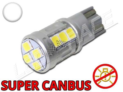 Ampoule Led T10 W5W 16SMD 2835 Sans Erreur Super Canbus Blanc 6000k