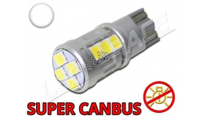Ampoule Led T10 W5W 12SMD 2835 Sans Erreur Super Canbus - Blanc 6000K