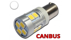 Ampoule Led T4W - culot BA9S - 12 leds smd 2835 - Sans Erreur - Blanc 6000K