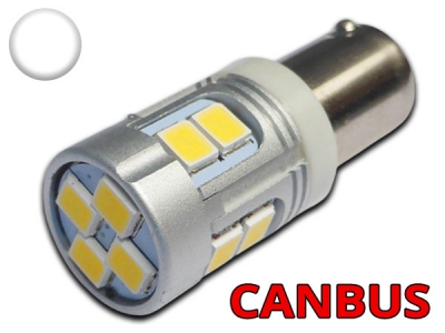 Ampoule Led H6W BAX9S - 12 leds smd 2835 - Sans Erreur - Blanc 6000K