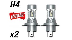 Pack 2 Micro Ampoules led H4 Ventilées Haute puissance Sans Erreur ODB
