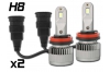 Pack 2 Mini Ampoules led phare haute puissance H8 Ventilées sans erreur ODB 