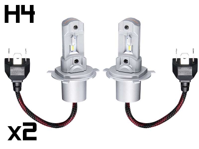 Mini Ampoule led phare haute puissance H4 avec câble