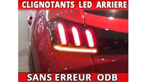 Pack led clignotants arrière pour Peugeot 208 II (2019-)