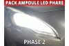 Pack led phare croisement route pour Peugeot 3008 (2009-16)