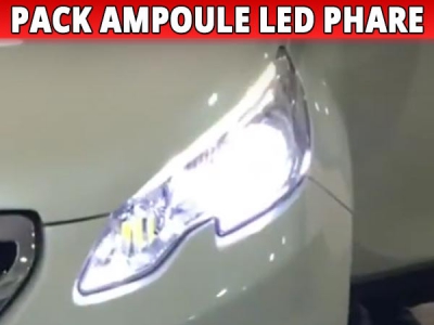 Pack led phare croisement route pour Peugeot 2008