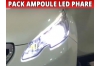 Pack led phare croisement route pour Peugeot 2008