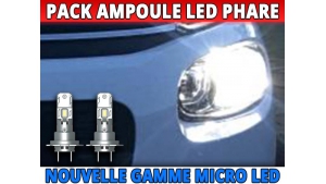 Pack Micro Ampoules LED Phares pour Citroen C3 III (2016-)