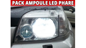 Pack 2 Ampoules LED Phare H4 Double Intensité pour Nissan X-Trail 1