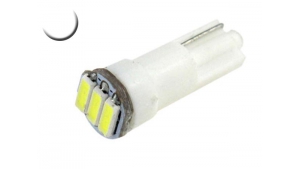 Ampoule Led T5 - 3 Leds - Blanc 6000K - W1.2W