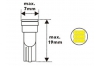 Ampoule Led T5 - 3 Leds - Blanc 6000K - W1.2W