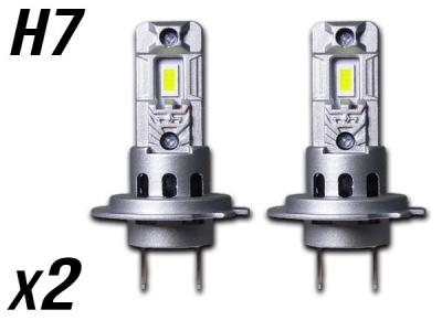 Micro Ampoules led phare haute puissance H7 Ventilées sans erreur ODBled voiture H7 homologuée e9 ventilée sans erreur