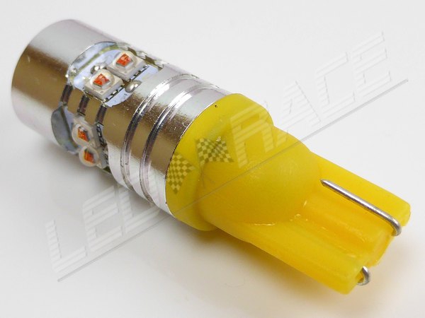 W5W T10 LED Haut de gamme CANBUS anti erreur - Orange