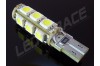 Ampoule Led T10 - culot W5W - 13 leds smd 5050 - sans erreur ODB - Blanc 6000K - 12v