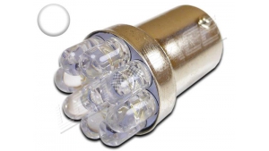 Ampoule Led R5W - R10W - 9 leds Ø 5mm - Blanc 6000K