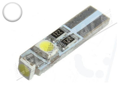 Ampoule Led T5 - 3 Leds smd 3528 - Blanc 6000K